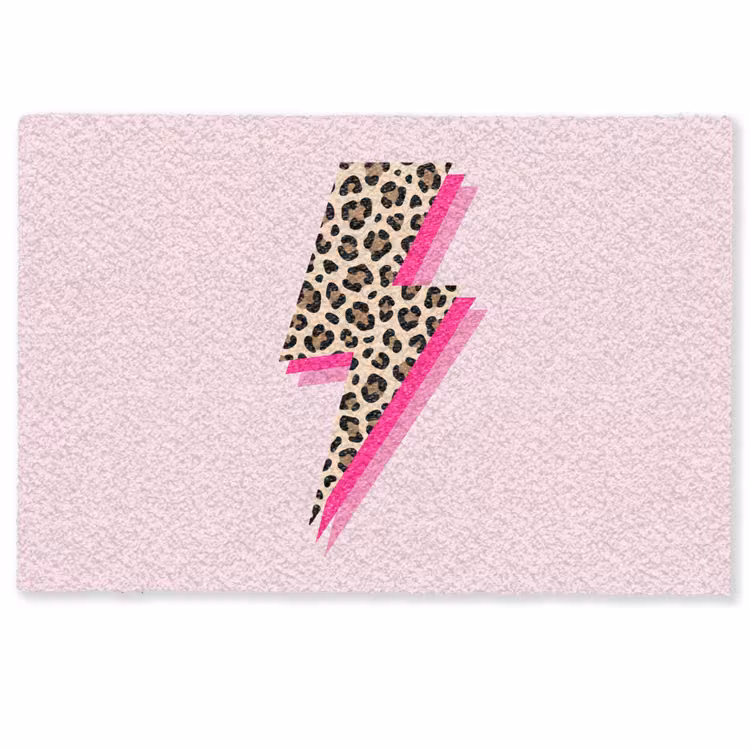 Deurmat - Stippen - Roze - Bliksem — 1