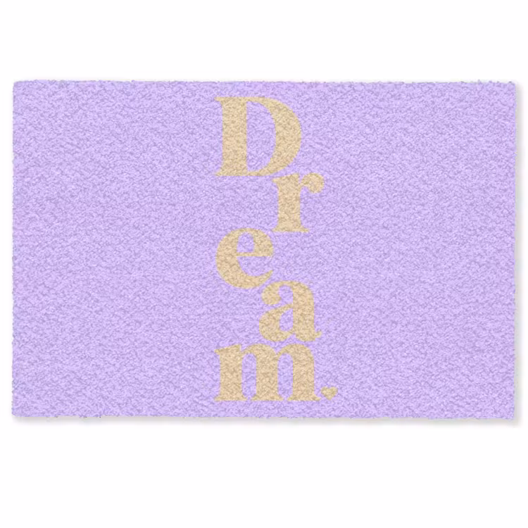 Deurmat - Dream - Paars - Typografisch — 1