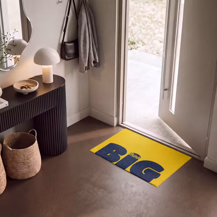 Deurmat - Geel - Think big - Grafisch — 8