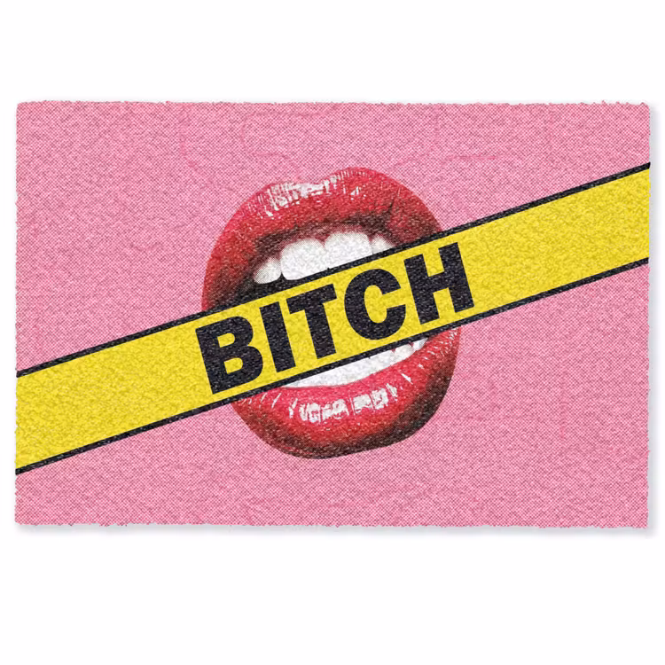 Deurmat - Lippen - Tekst - Kleurrijk — 1