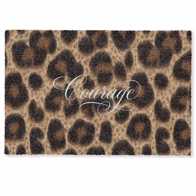Deurmat - Luipaardprint - Bruin - Courage - Sierlijk — 1