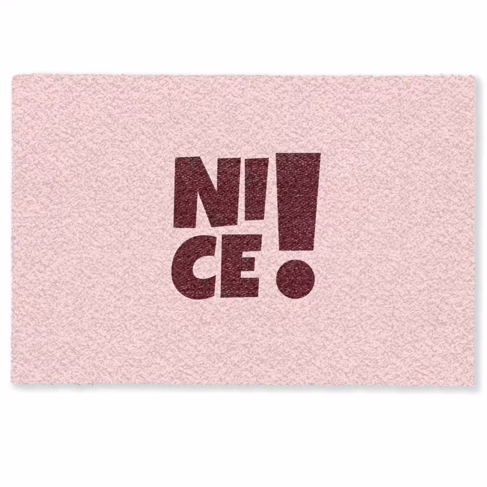 Deurmat - Nice - Uitroepteken - Roze — 1