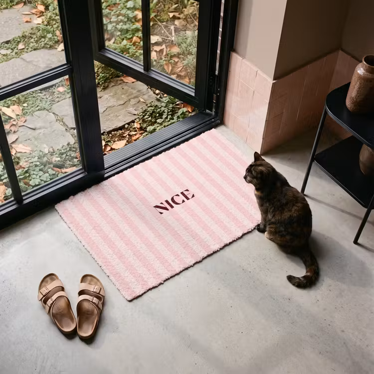 Deurmat - Nice - Strepen - Roze — 2