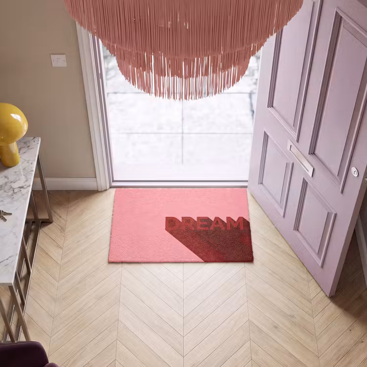 Deurmat - Dream - 3D - Rood - Roze — 4