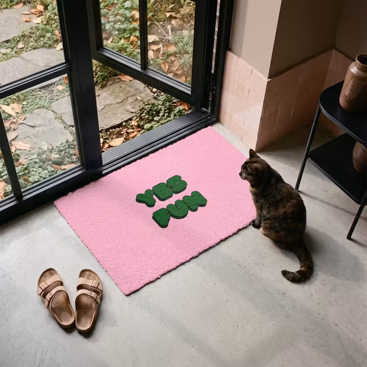 Deurmat - Yes fun - Groen - Roze — 2