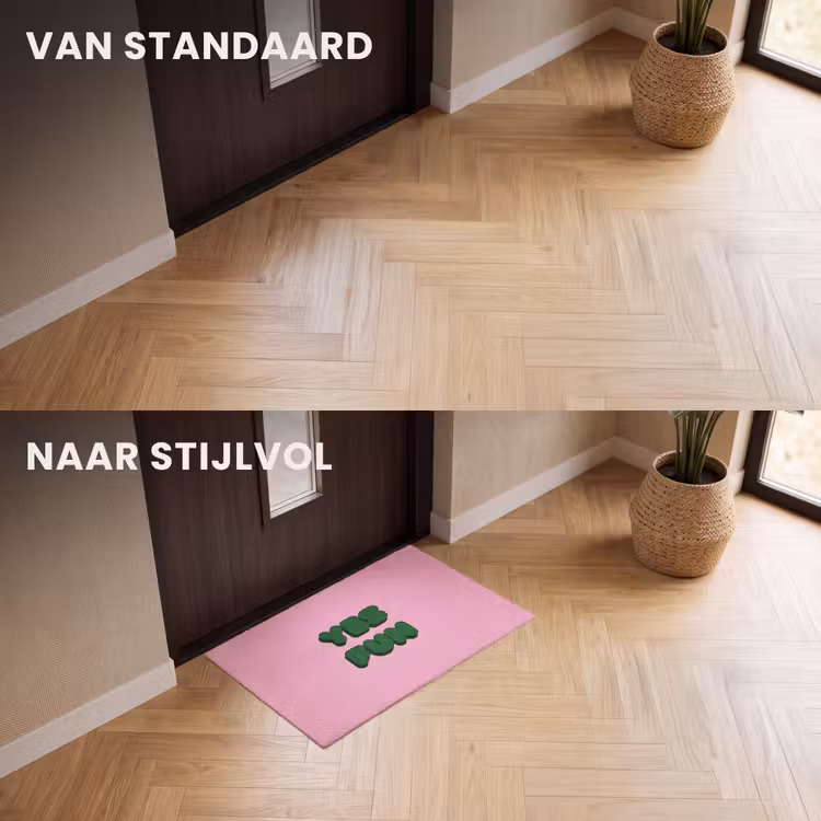 Deurmat - Yes fun - Groen - Roze — 3