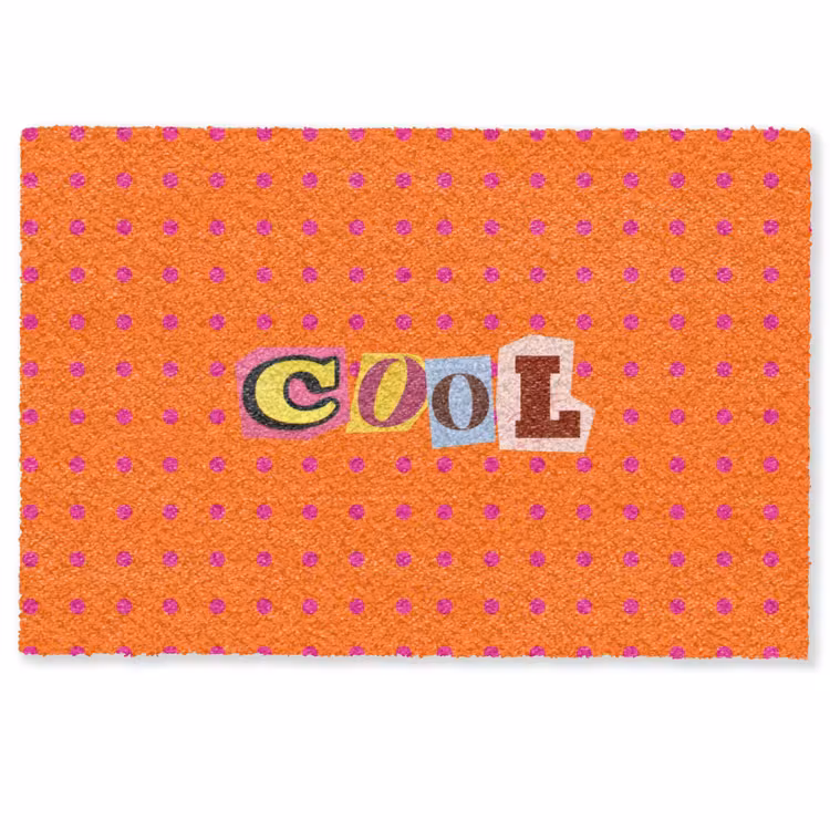 Deurmat - Cool - Stippen - Oranje — 1