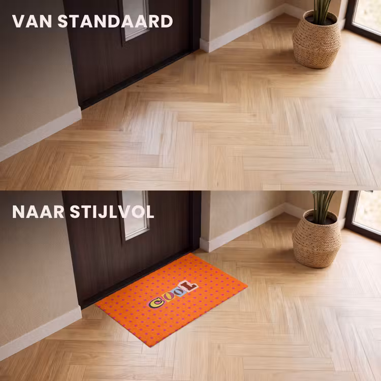 Deurmat - Cool - Stippen - Oranje — 3