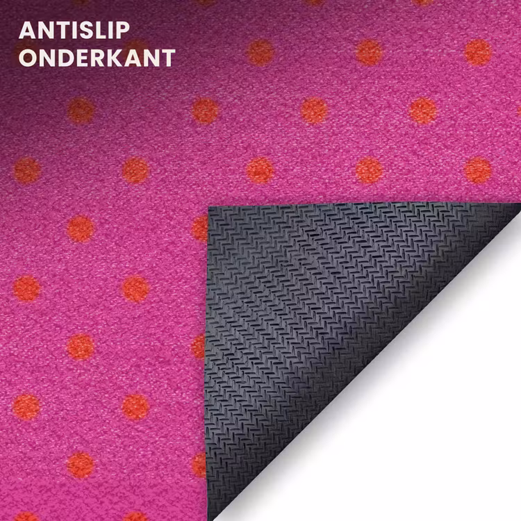 Deurmat - Smile - Stippen - Roze — 6
