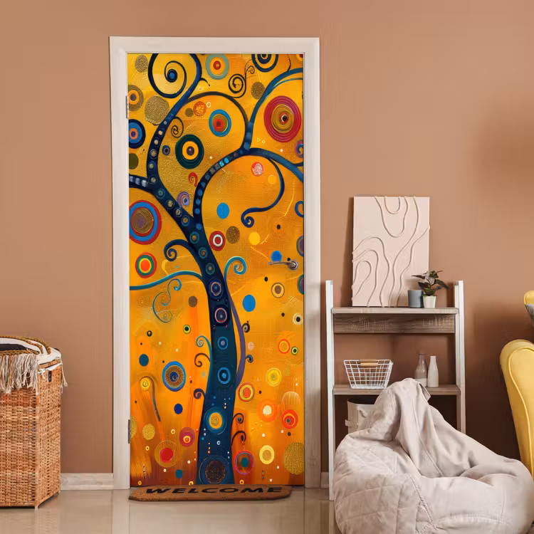 Deursticker - Abstract - Boom - Levensboom - Modern — 2