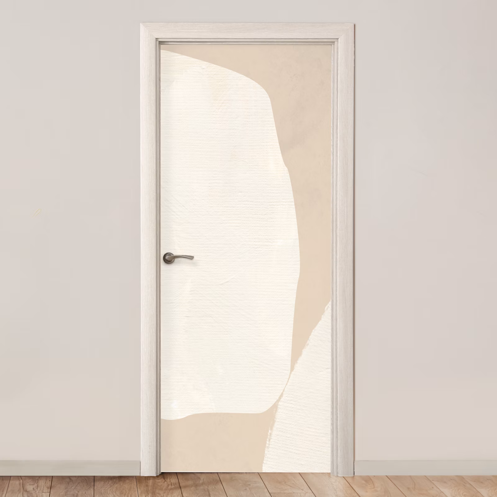 Deursticker - Beige - Abstract - Modern — 1