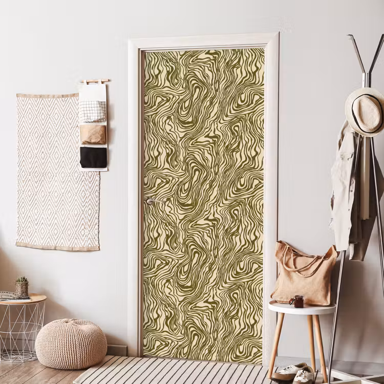 Deursticker - Abstract - Marmer - Groen — 8