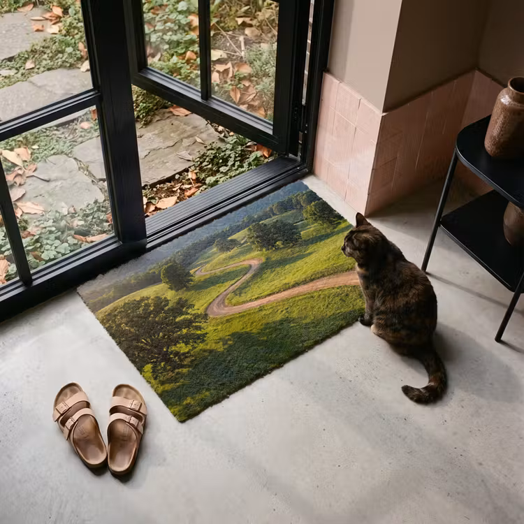 Deurmat - Weg - Weide - Natuur - Groen — 2