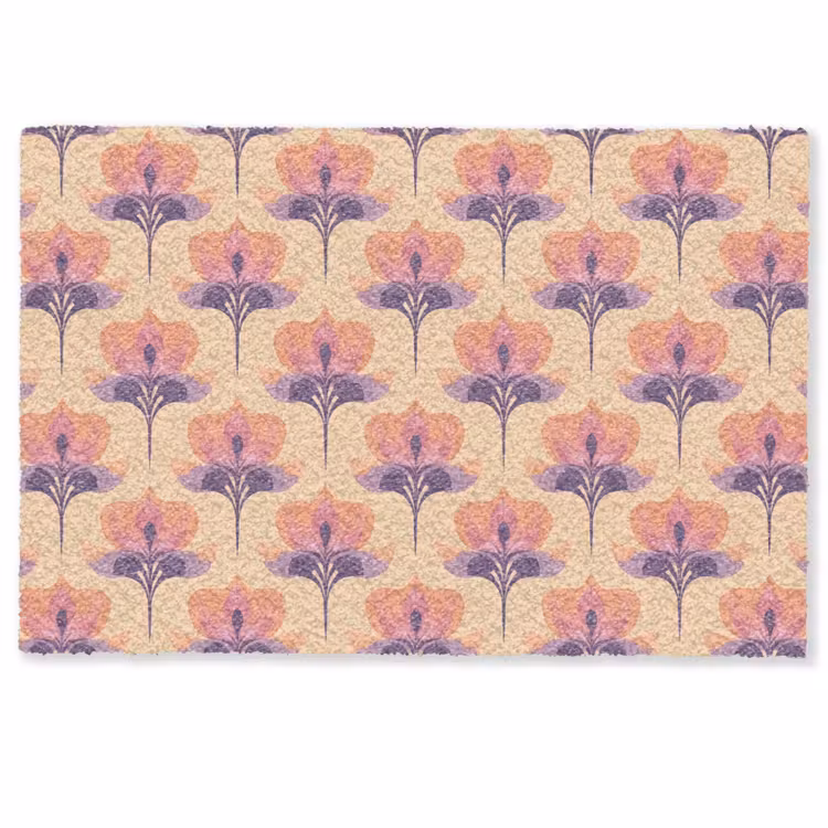 Deurmat - Botanisch - Patroon - Pastel — 1