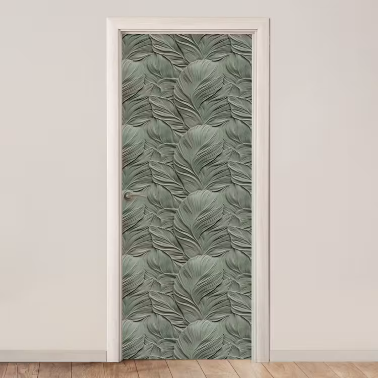 Deursticker - Bladeren - Textuur - Groen — 1