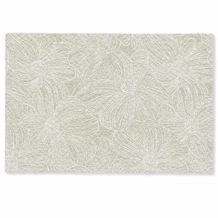 Deurmat - Sereen - Bloemen - Groen — 1