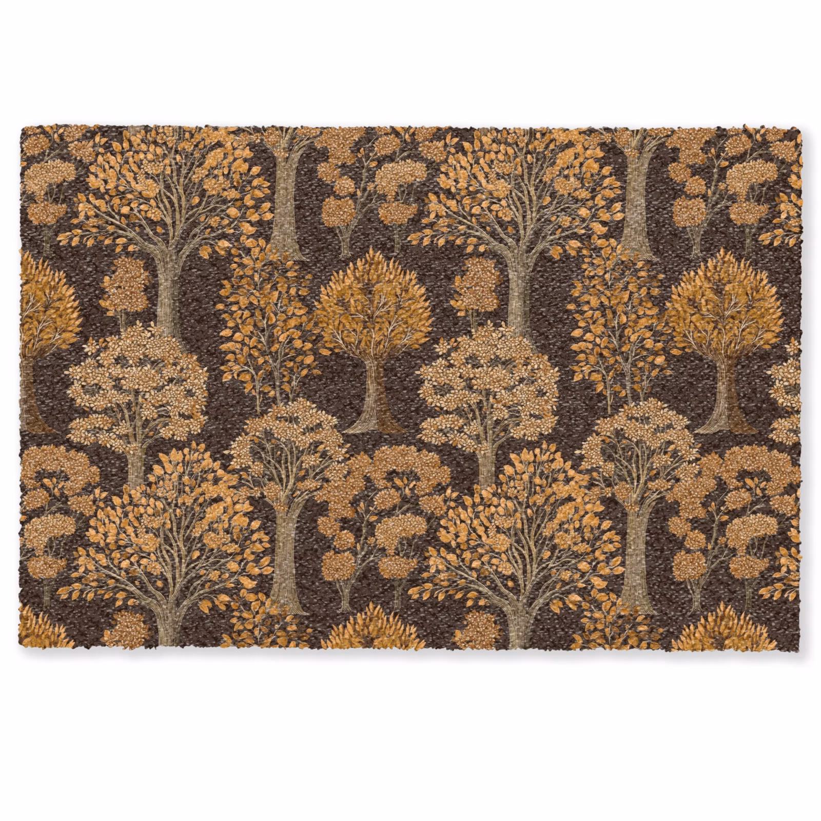 Deurmat - Bomen - Patroon - Bruin — 1