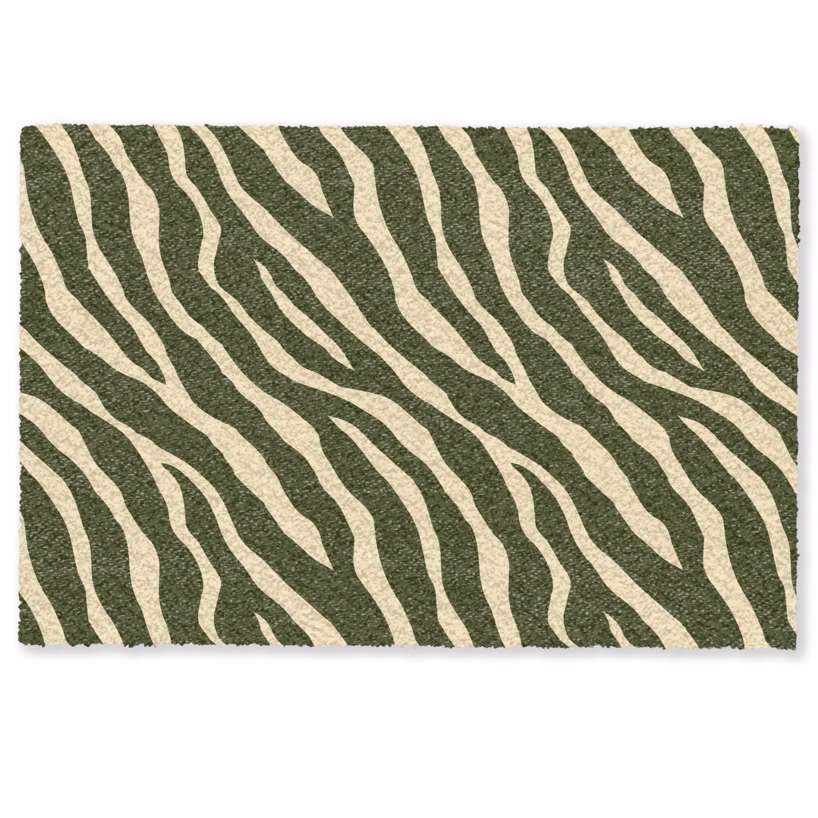 Deurmat - Zebra - Patroon - Groen — 1