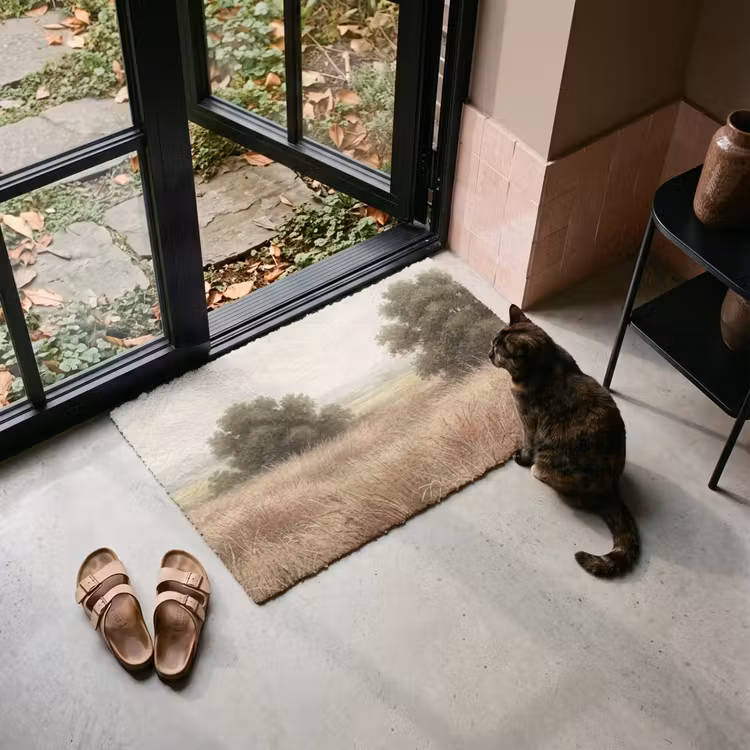 Deurmat - Landschap - Minimalistisch - Beige — 2
