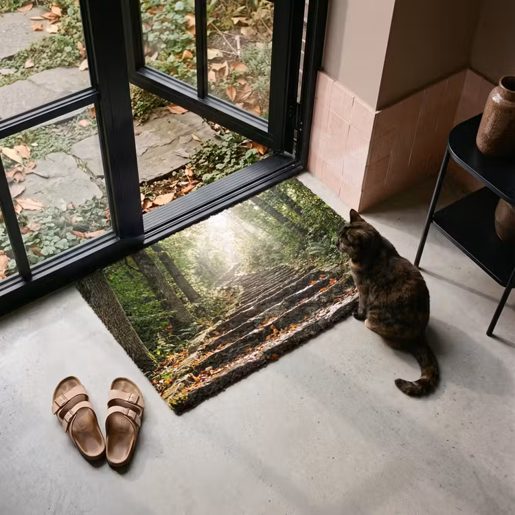 Deurmat - Stenen - Trap - Bos - Natuur — 2