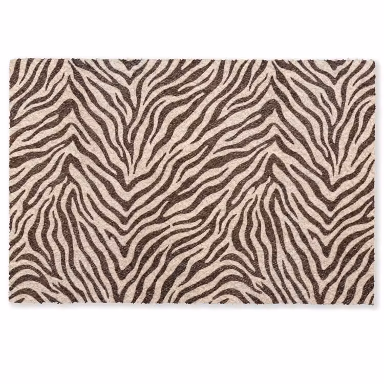 Deurmat - Zebra - Strepen - Bruin — 1