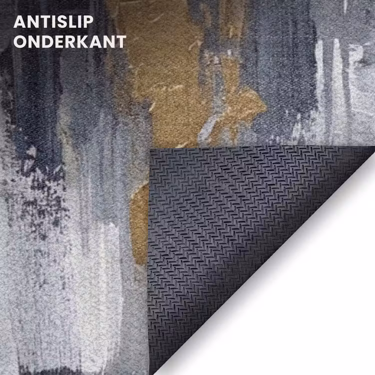 Deurmat - Abstract - Structuur - Goud - Grijs - Modern — 6