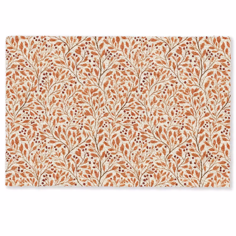 Deurmat - Bladeren - Botanisch  - Terracotta — 1
