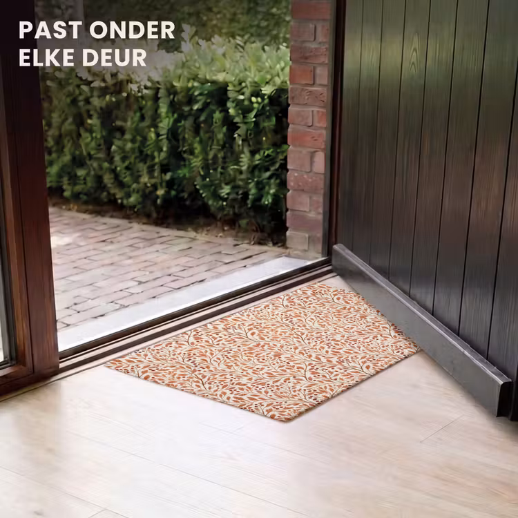 Deurmat - Bladeren - Botanisch  - Terracotta — 7