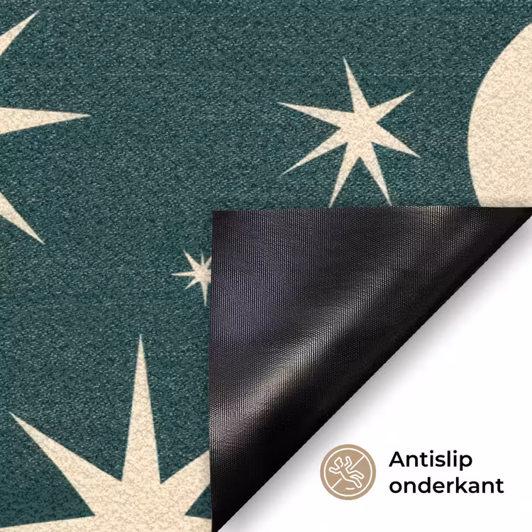 Deurmat - Manen - Sterren - Groen — 6