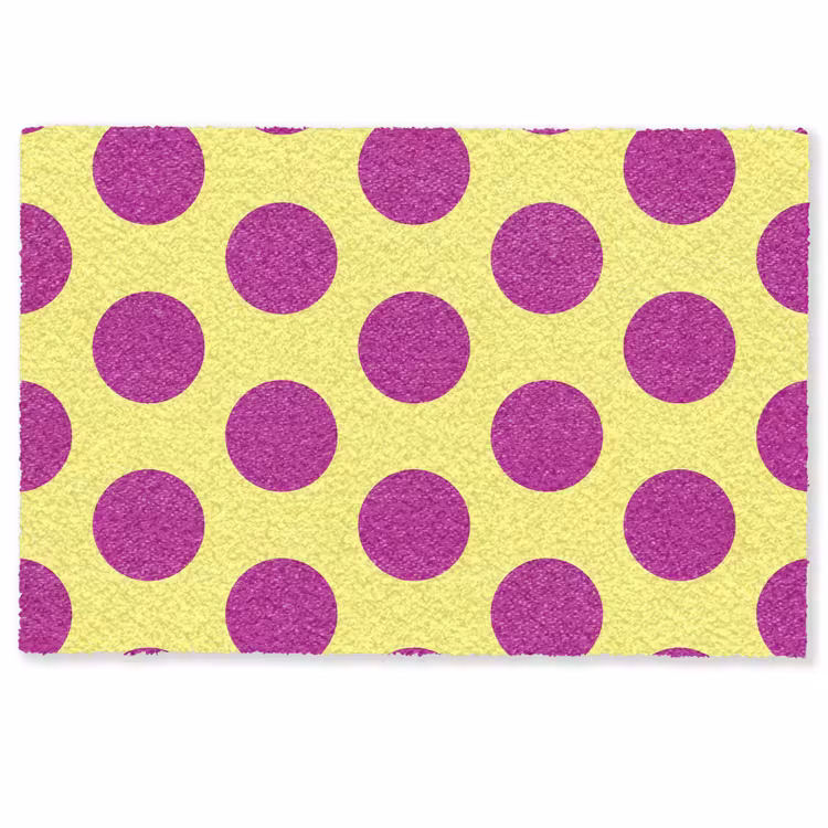 Deurmat - Dots - Klassiek - Geel — 1