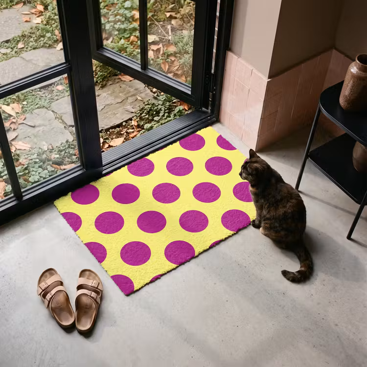 Deurmat - Dots - Klassiek - Geel — 2