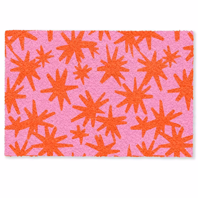 Deurmat - Modern - Sterren - Roze — 1