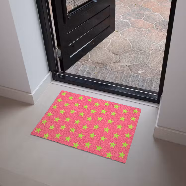 Deurmat - Sterren - Patroon - Roze — 4