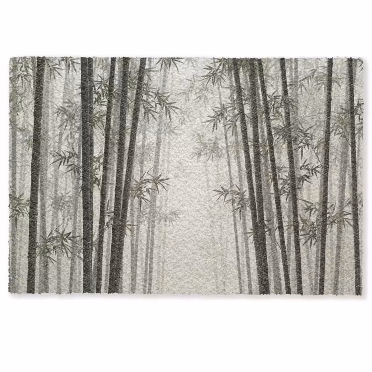 Deurmat - Bamboe - Bos - Mist - Natuur — 1
