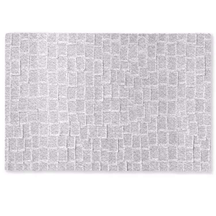 Deurmat - Papier - Overlappend - Textuur - Modern - Wit — 1