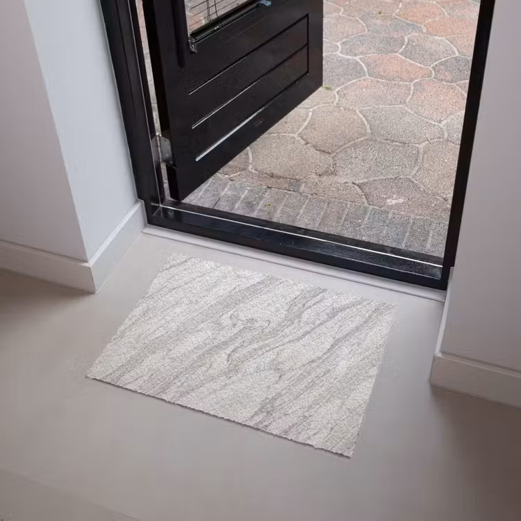 Deurmat - Marmer - Wit - Grijs - Structuur - Modern — 4
