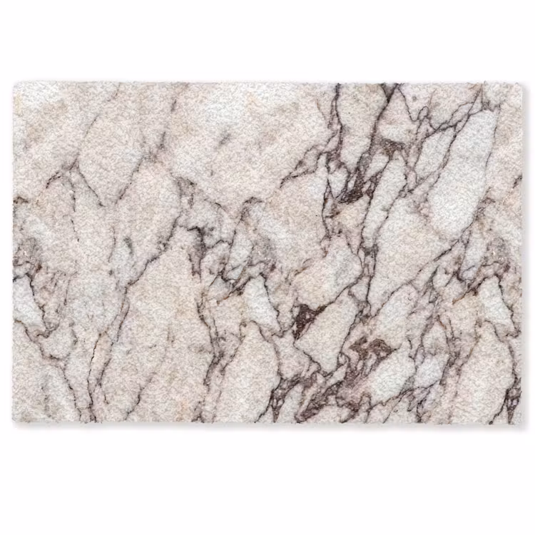 Deurmat - Marmer - Textuur - Abstract - Wit - Bruin — 1
