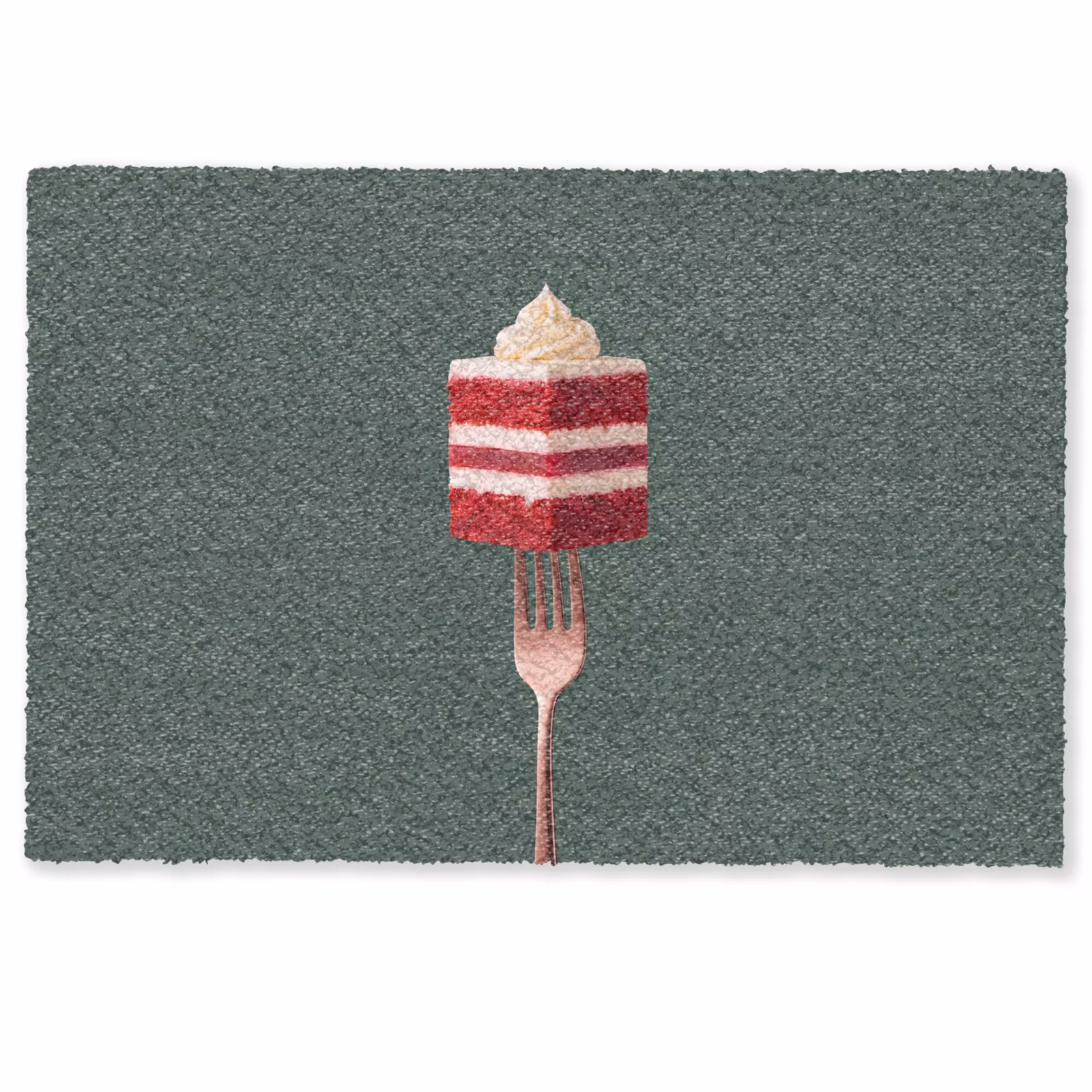 Deurmat - Cake - Vork - Rood — 1