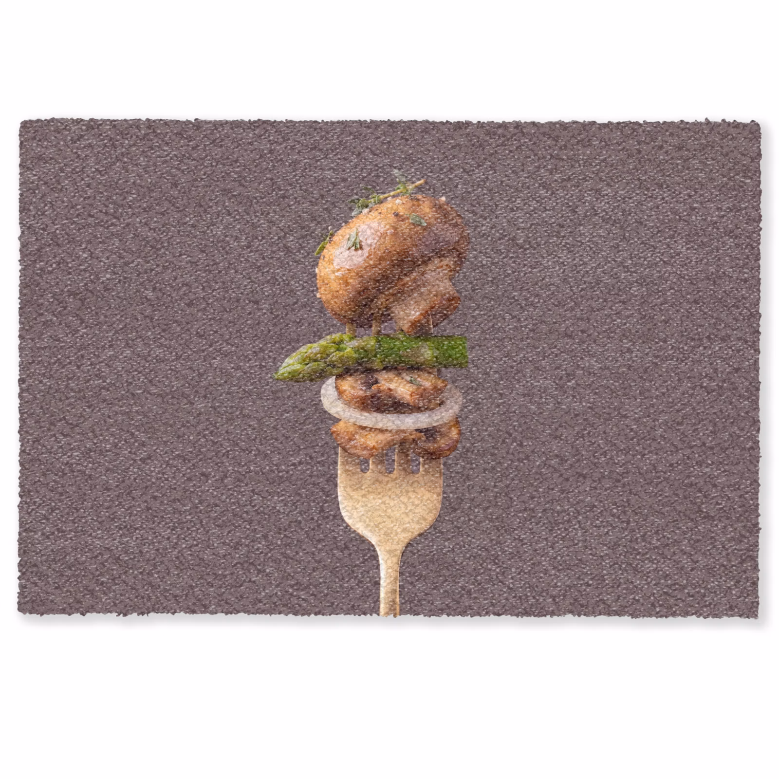 Deurmat - Eten - Gestapeld - Vork — 1