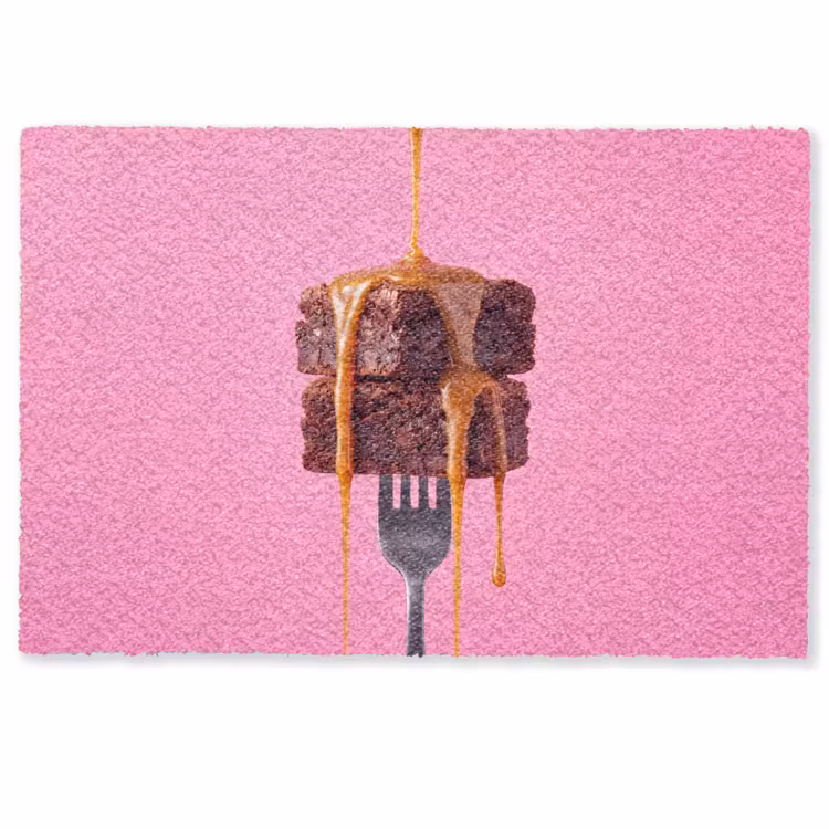 Deurmat - Brownie - Karamel - Eten — 1