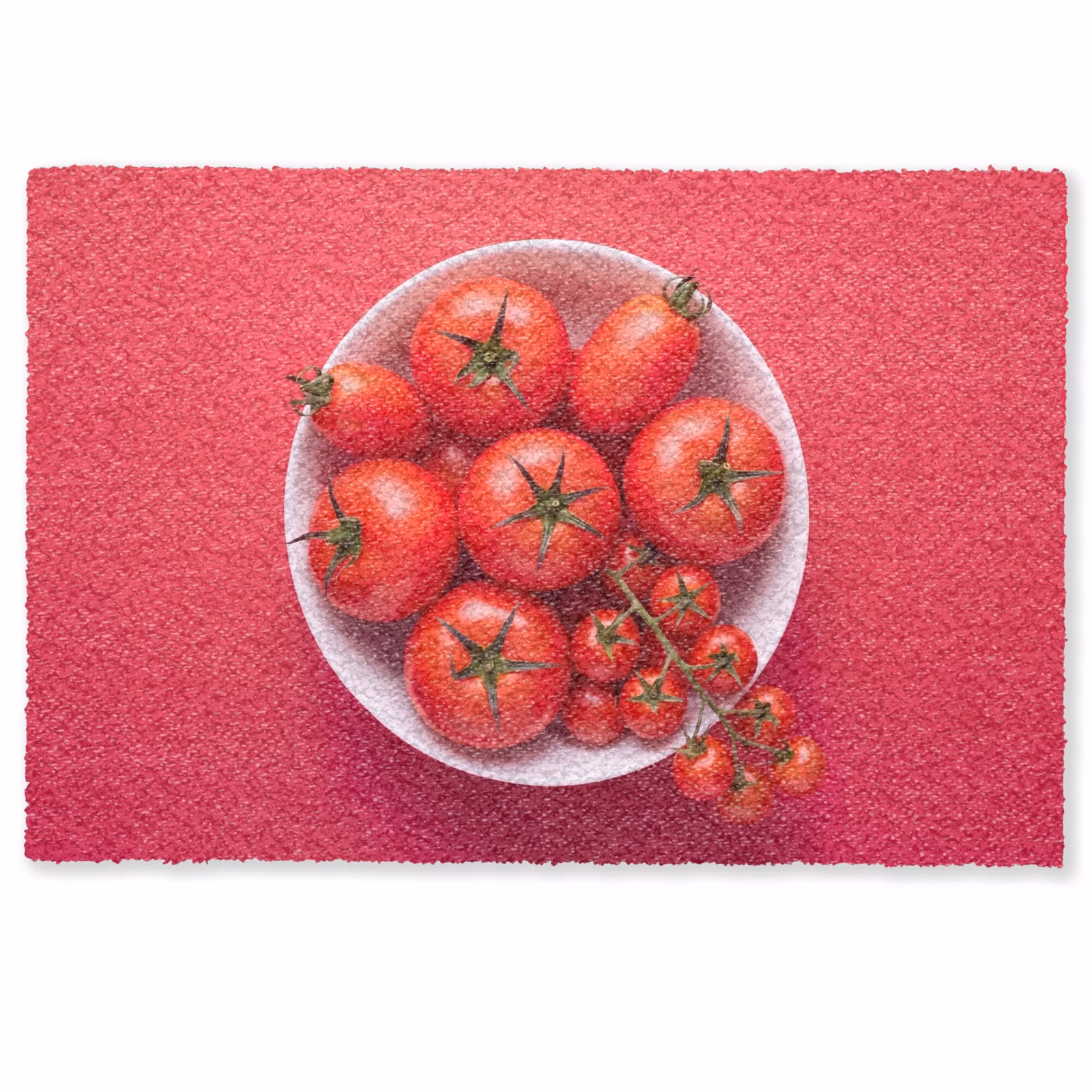 Deurmat - Eten - Kom - Rood — 1