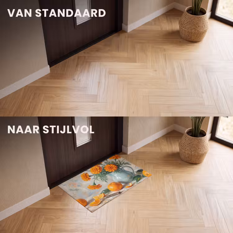 Deurmat - Eten - Oranje - Kunst — 3
