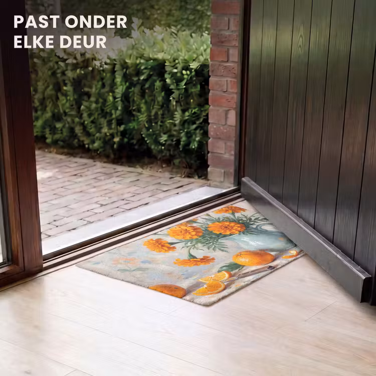 Deurmat - Eten - Oranje - Kunst — 7