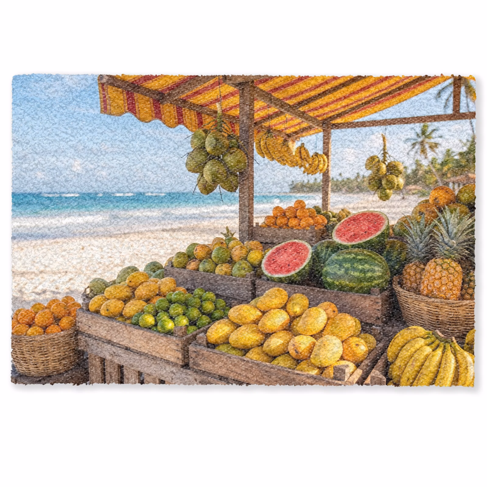 Deurmat - Fruit - Strand - Tropisch — 1