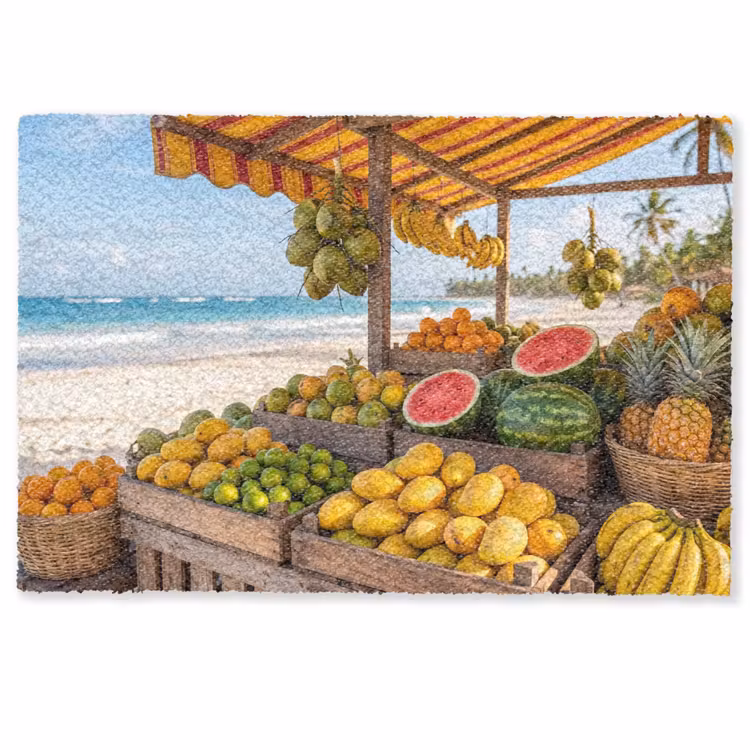 Deurmat - Fruit - Strand - Tropisch — 1