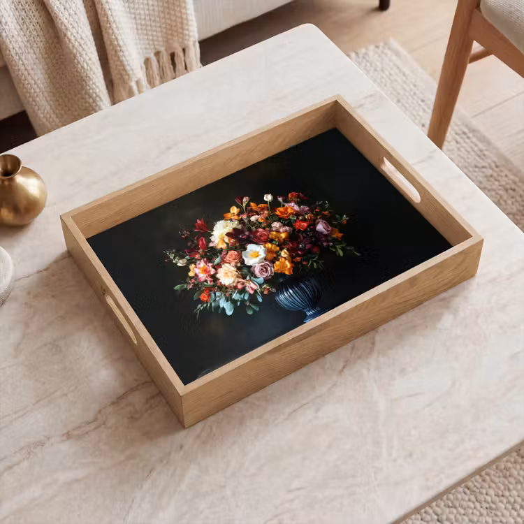 Dienblad - Groot - Bloemen - Vaas - Boeket — 2