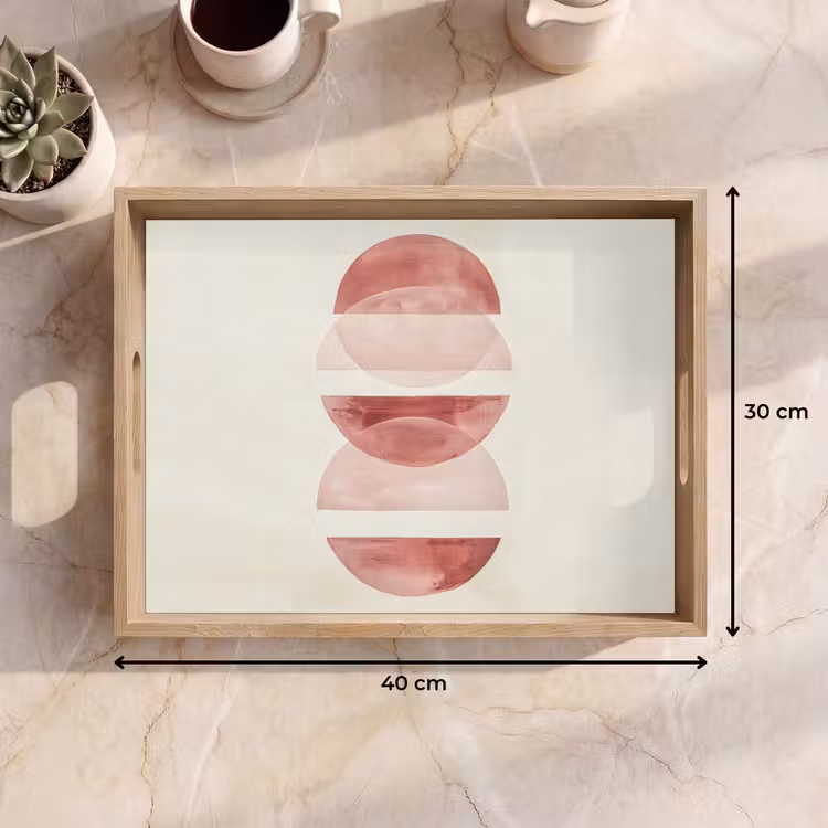 Dienblad - Minimalistisch - Cirkels - Roze — 7