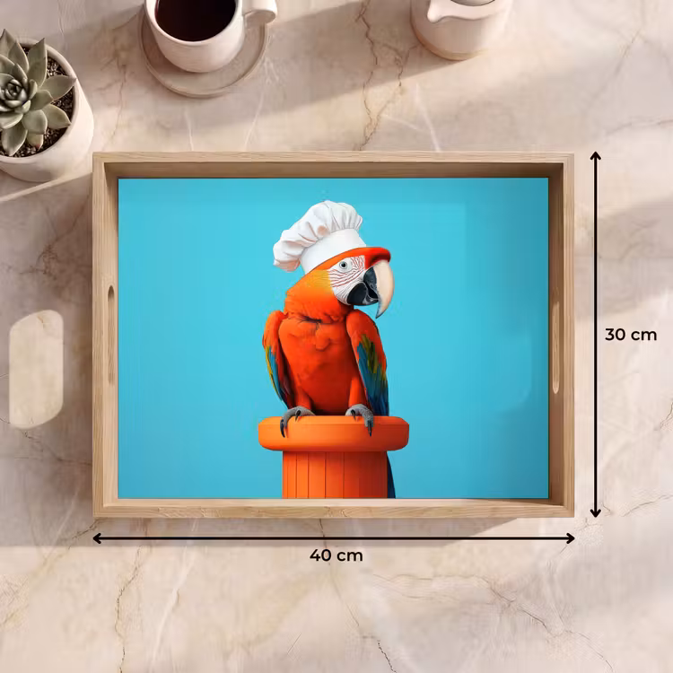 Dienblad - Ara - Koksmuts - Sokkel - Grappig — 7