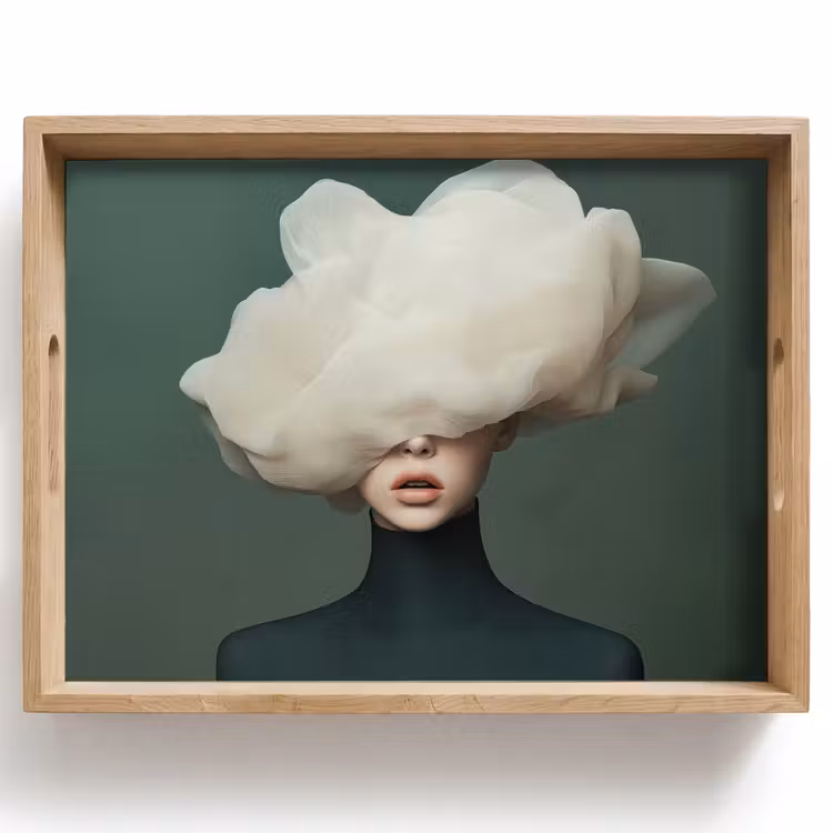 Dienblad - Hoed - Vrouw - Beige — 1