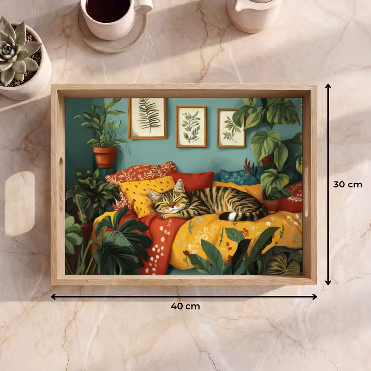 Dienblad - Kat - Planten - Groen — 7